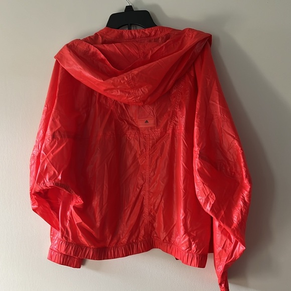 Stella McCartney By Adidas Orange Red Jacket Sz M Oversized Zip Jacket - Picture 10 of 16